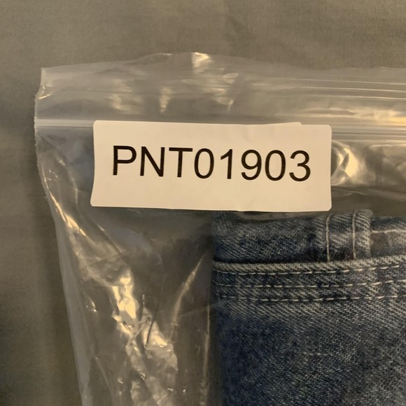 Carhartt Jeans Mens 44x32 Blue B13 DST Original Dungaree Fit Work Denim - Picture 10 of 10